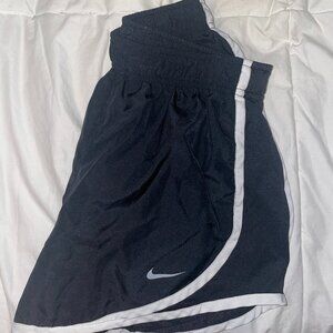 Nike XS Dri-Fit Black Shorts with White Detail